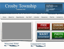 Tablet Screenshot of crosbytwp.org